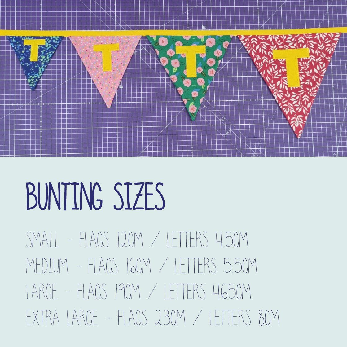 Personalised bunting - custom colour fabric bunting - 2 Green Monkeys