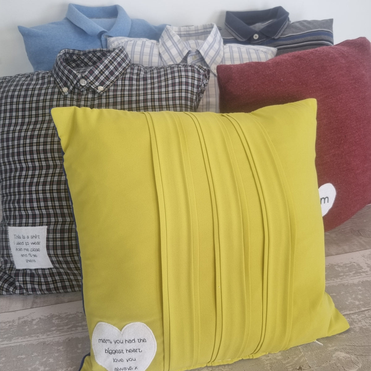 Memory pillows out of shirts hotsell