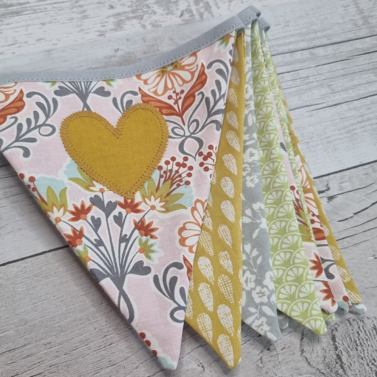 Personalised bunting - custom colour fabric - 2 Green Monkeys