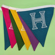 Custom embroidered event business bunting flags - 2 Green Monkeys
