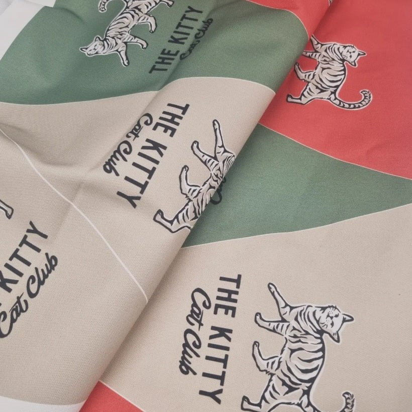 Custom printed fabric flags - 2 Green Monkeys