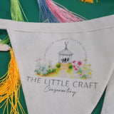 Custom printed fabric flags - 2 Green Monkeys