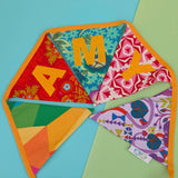 Personalised bunting - colourway 1 - 2 Green Monkeys