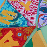 Personalised bunting - colourway 1 - 2 Green Monkeys