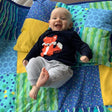 Bespoke Custom Personalised embroidered quilt - 2 Green Monkeys
