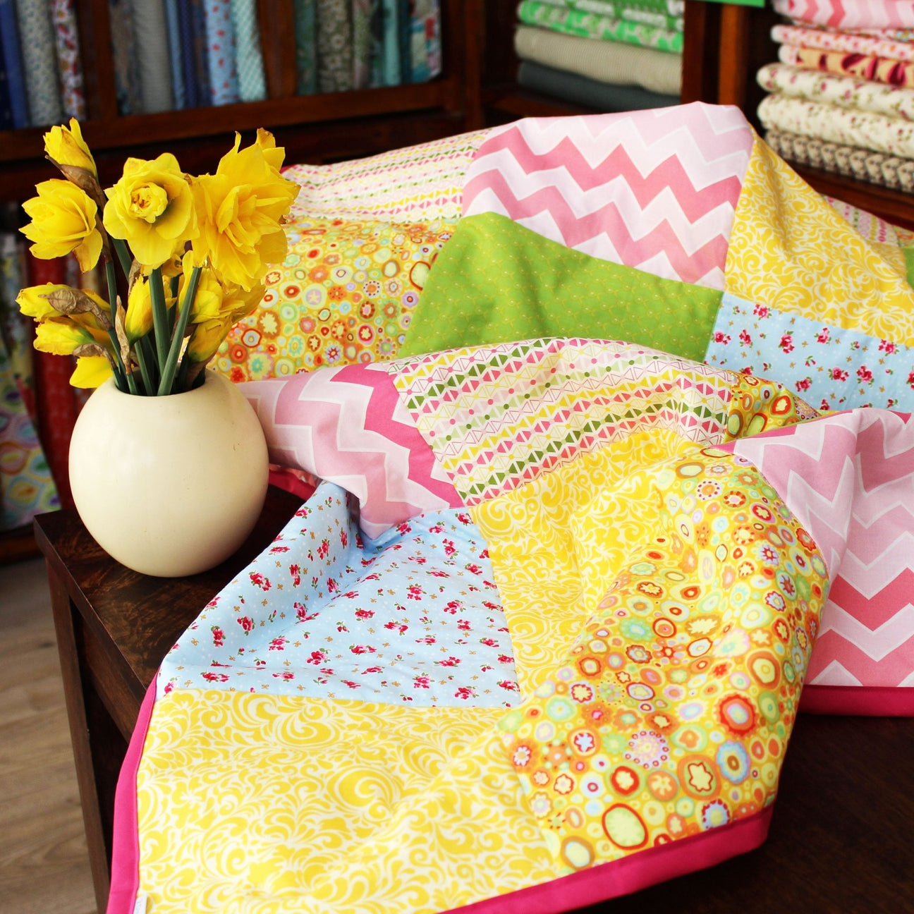 Bespoke Custom Personalised embroidered quilt - 2 Green Monkeys