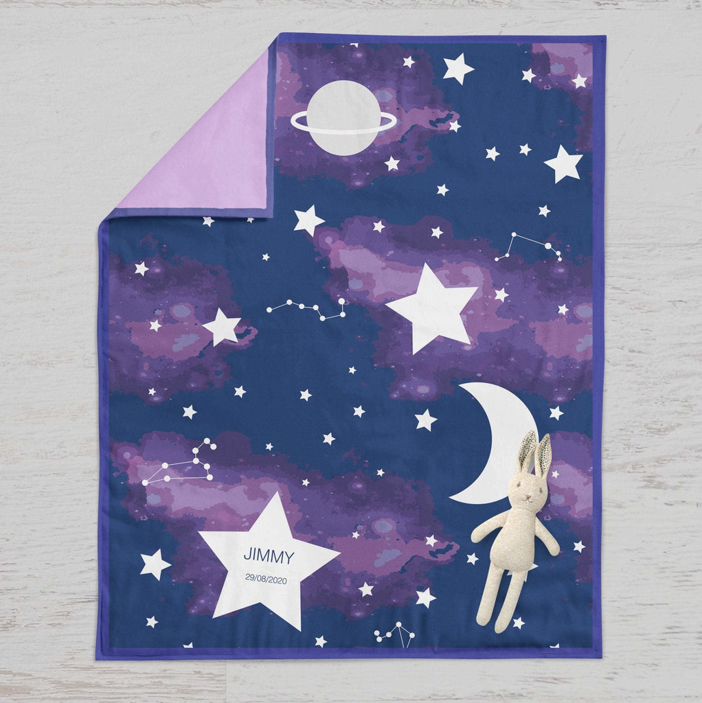 Celestial / Galaxy/ Star Moon Quilt - 2 Green Monkeys