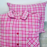 Memory keepsake cushion with voicegift voice recorder message / pillow - made from clothing - 2 Green Monkeys