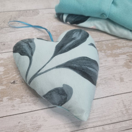 Memory keepsake heart with voicegift voice recorder message - made from loved ones clothing / shirt - 2 Green Monkeys