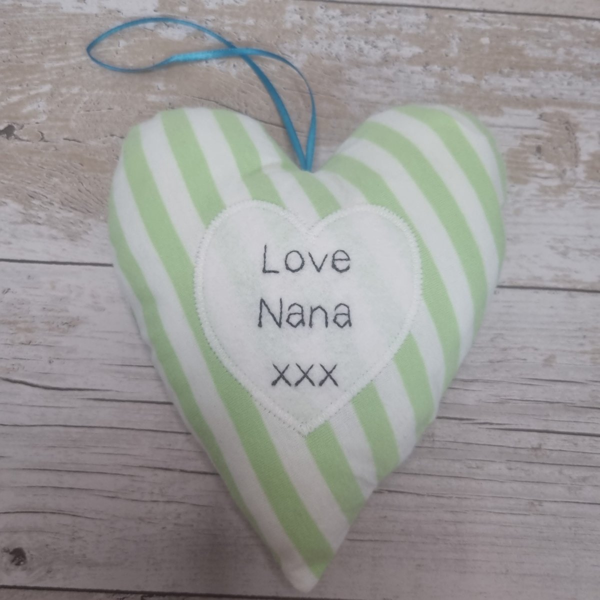 Memory keepsake heart with voicegift voice recorder message - made from loved ones clothing / shirt - 2 Green Monkeys