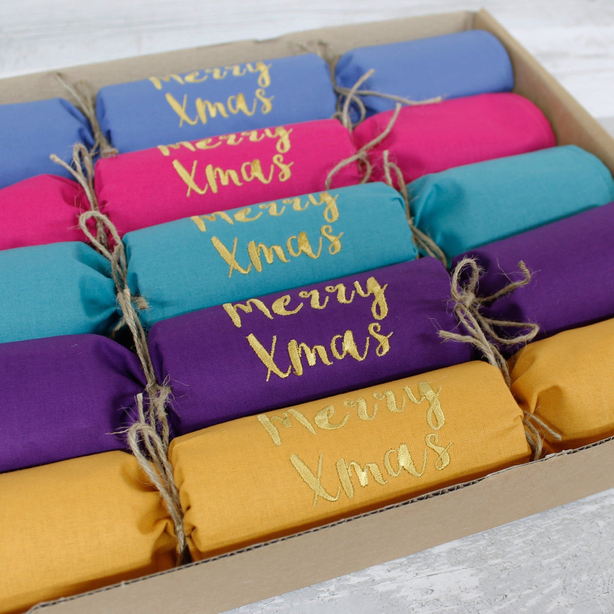 Personalised Plastic Free Christmas Cracker / Fabric Napkin (single) - 2 Green Monkeys